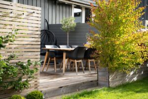 tuinset in een kleine tuin