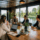 overleg op het water in moderne ruimte